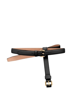 Moschino bow-detail leather belt - Black