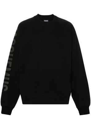 Jacquemus Le Sweatshirt Typo cotton top - Black