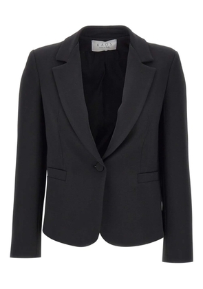 kaos notched-lapel single-button blazer - Black