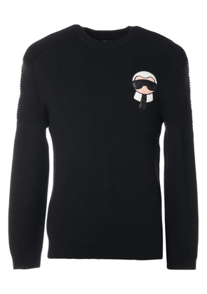 Fendi Pre-Owned x Karl Lagerfeld 2018 logo sweater - Black