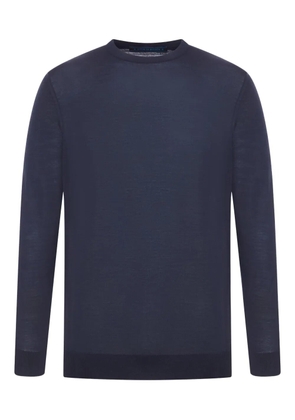 Kiton crew-neck wool sweater - Blue
