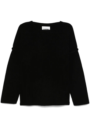 Jil Sander ribbed sweater - Black