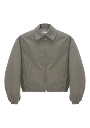 OUR LEGACY zip-up elasticated-cuff jacket - Green