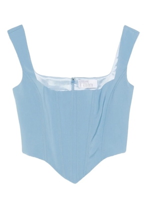Giuseppe Di Morabito square-neck top - Blue
