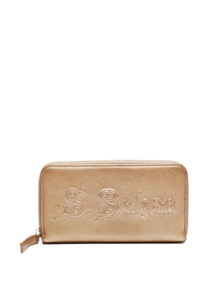 Bvlgari Pre-Owned embossed leather wallet - Neutrals