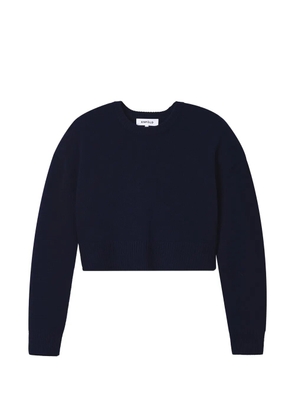 Enföld ribbed cropped sweater - Blue