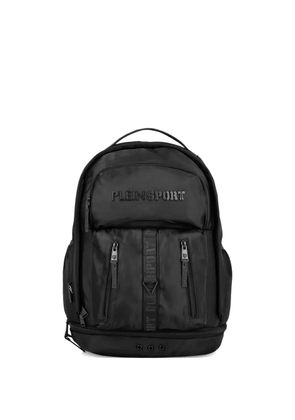 Plein Sport embossed-logo backpack - Black