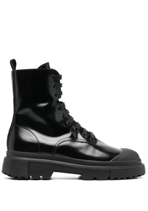 Hogan H619 Combat boots - Black