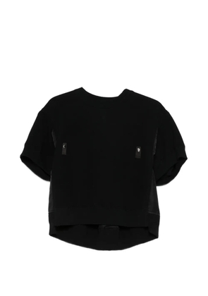 sacai panelled sweatshirt - Black