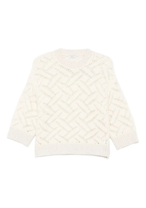 Peserico crew-neck sweater - White