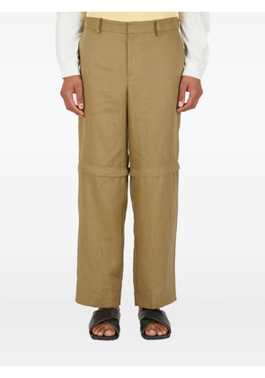 Wynn Hamlyn detachable-leg linen trousers - Neutrals