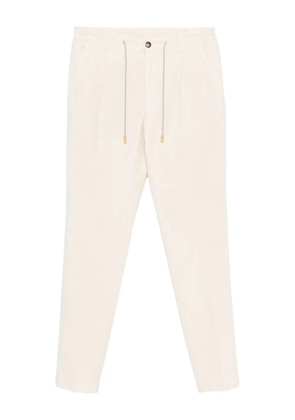 L.B.M. 1911 drawstring-waist tapered trousers - White