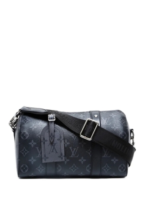 Louis Vuitton Pre-Owned 2021-2025 City Keepall eclipse-monogram luggage bag - Black