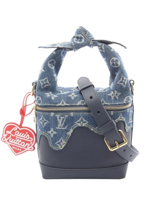 Louis Vuitton Pre-Owned 2021-2026 Nigo Monogram Denim and Taurillon Japanese Cruiser Bag satchel - Blue