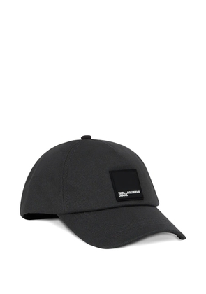 Karl Lagerfeld Jeans logo-patch baseball cap - Black