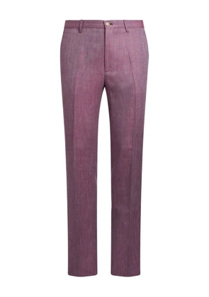 ETRO slub linen trousers - Pink