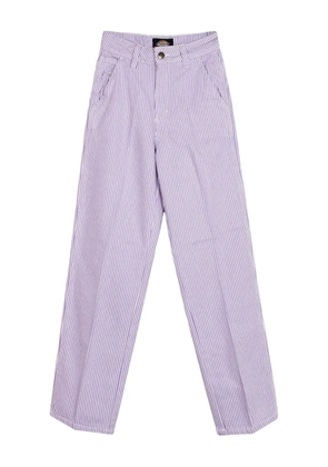 DICKIES striped-pattern trousers - Purple