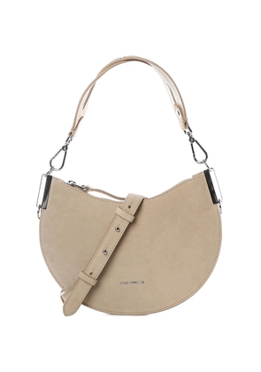 Coccinelle small leather shoulder bag - Neutrals