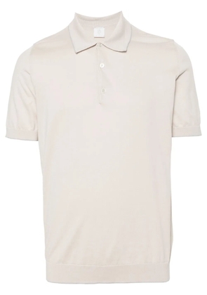 Eleventy fine-ribbed polo shirt - Neutrals