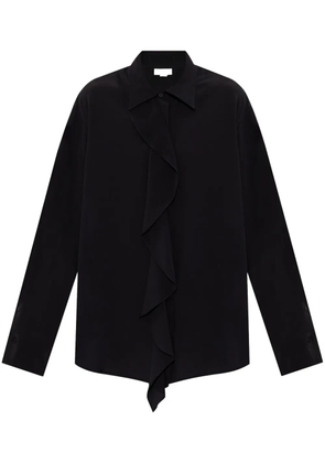 Victoria Beckham ruffled silk blouse - Black