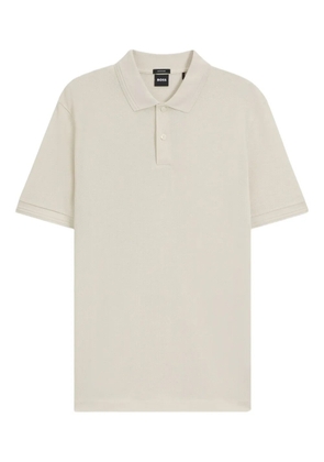 BOSS cotton polo shirt - Neutrals