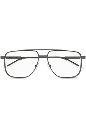 Alexander McQueen Eyewear oversize-frame glasses - Grey