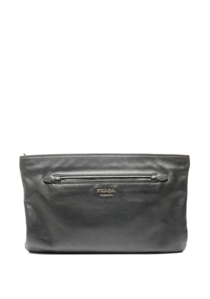 Prada Pre-Owned 2010-2020 top handle clutch bag - Black