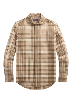 Ralph Lauren Purple Label check-print shirt - Neutrals