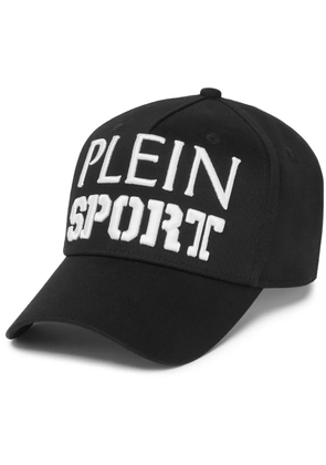Plein Sport logo-embroidered baseball cap - Black