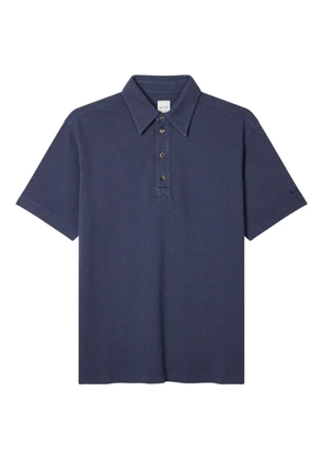 Paul Smith embroidered-logo polo shirt - Blue