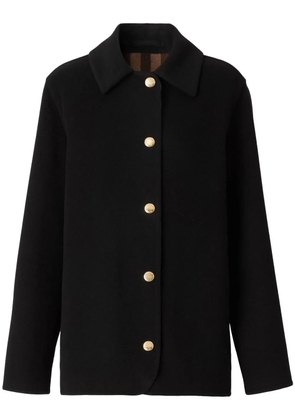 Burberry single-breasted wool jacket - Black