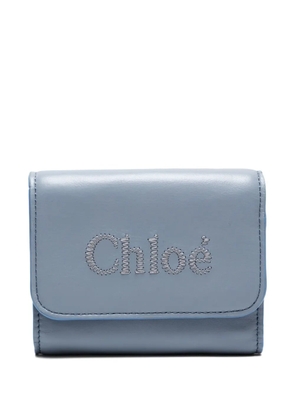 Chloé Pre-Owned 2023 Sense logo wallet - Blue