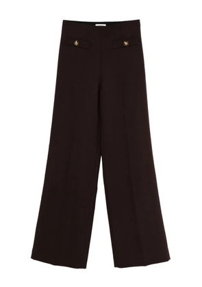 SANDRO high-waisted trousers - Brown
