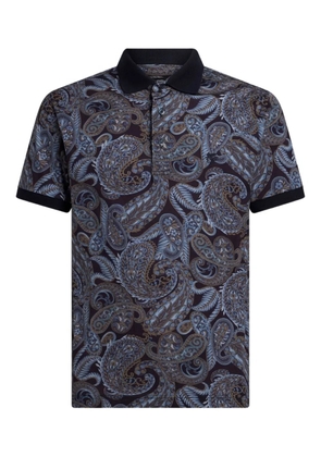 ETRO paisley-print polo shirt - Blue