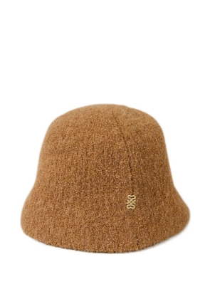 SANDRO wool bucket hat - Brown