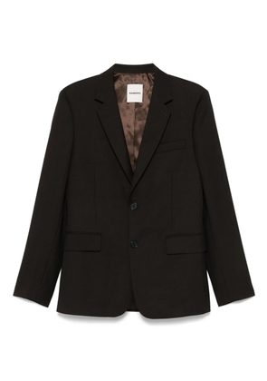 SANDRO stretch-wool blazer - Brown