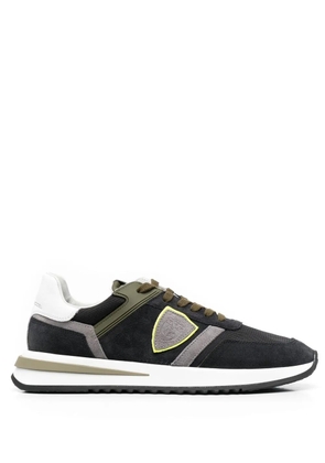 Philippe Model Paris suede panelled sneakers - Black