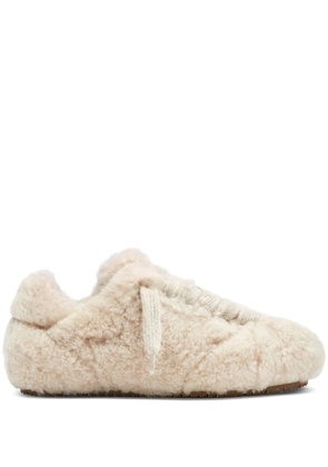 Axel Arigato Tact shearling-effect sneakers - Neutrals