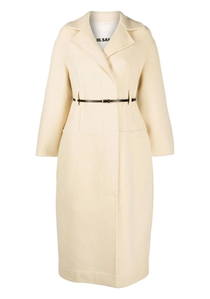 Jil Sander belted wool coat - Neutrals