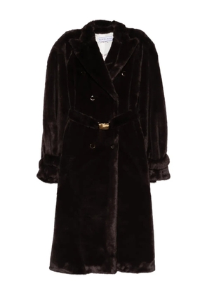 Rowen Rose double-breasted coat - Brown