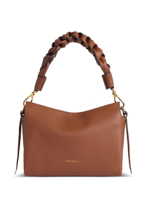 Coccinelle small Boheme braided-handle leather shoulder bag - Brown