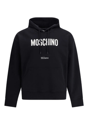 Moschino logo-print hoodie - Black