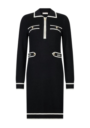 LIU JO polo-neck zip-front dress - Black