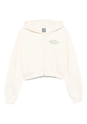 New Balance embroidered zip-up hoodie - Neutrals