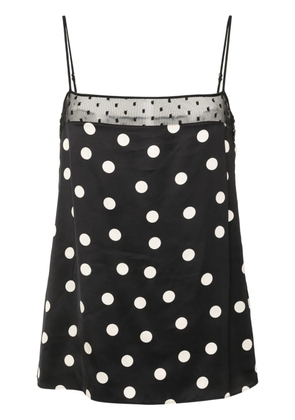 Stella McCartney polka-dot satin top - Black