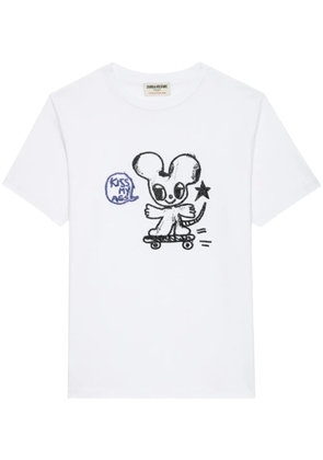 Zadig&Voltaire Edwin Happy Mouse t-shirt - White