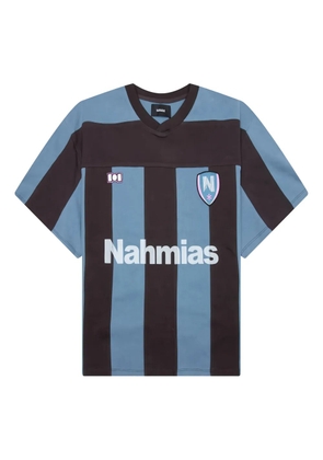 Nahmias Soccer striped T-shirt - Blue