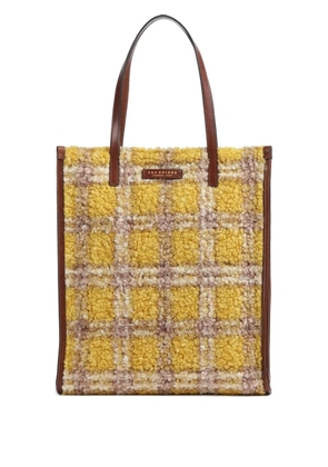 The Bridge plaid tote bag - Yellow