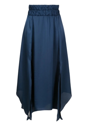 Lethicia Bronstein Bardot asymmetric-hem midi skirt - Blue