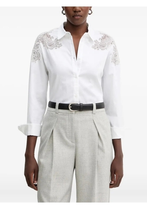 GUESS USA lace-detail shirt - White